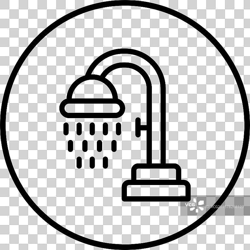 淋浴图标设计图片素材