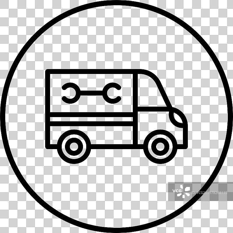 管道工卡车图标设计图片素材