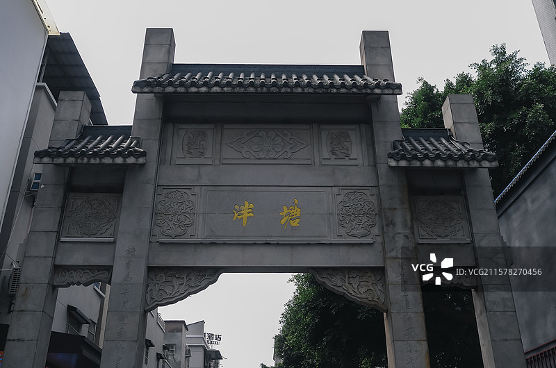 广州街头摄影，泮塘五约历史文化街区街拍。图片素材