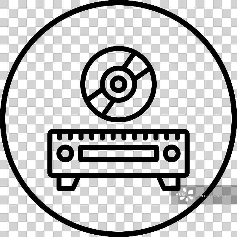 CD播放器图标设计图片素材