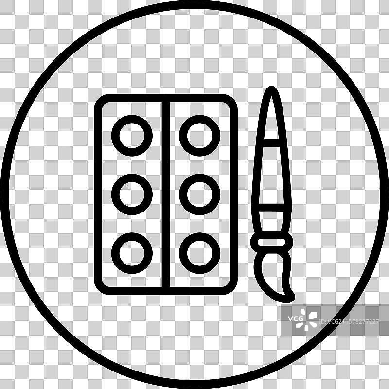 水彩图标设计图片素材