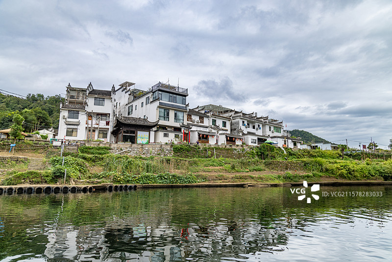 安徽省黄山市--翡翠谷风景图片素材