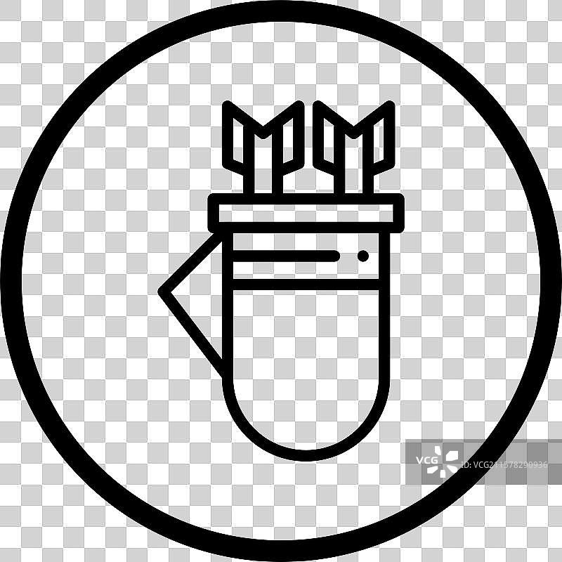 箭袋图标设计图片素材