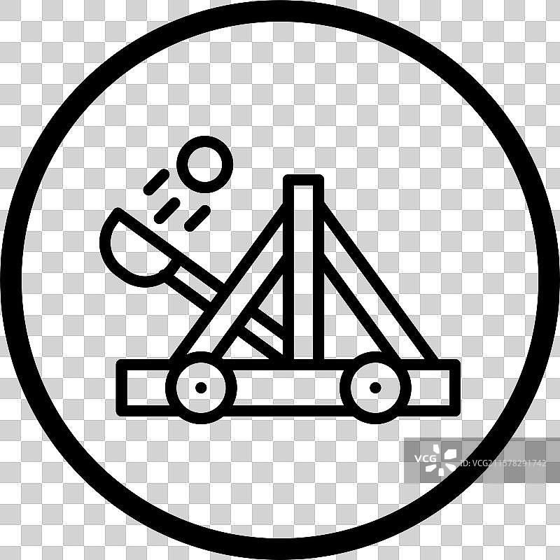 投石机图标设计图片素材