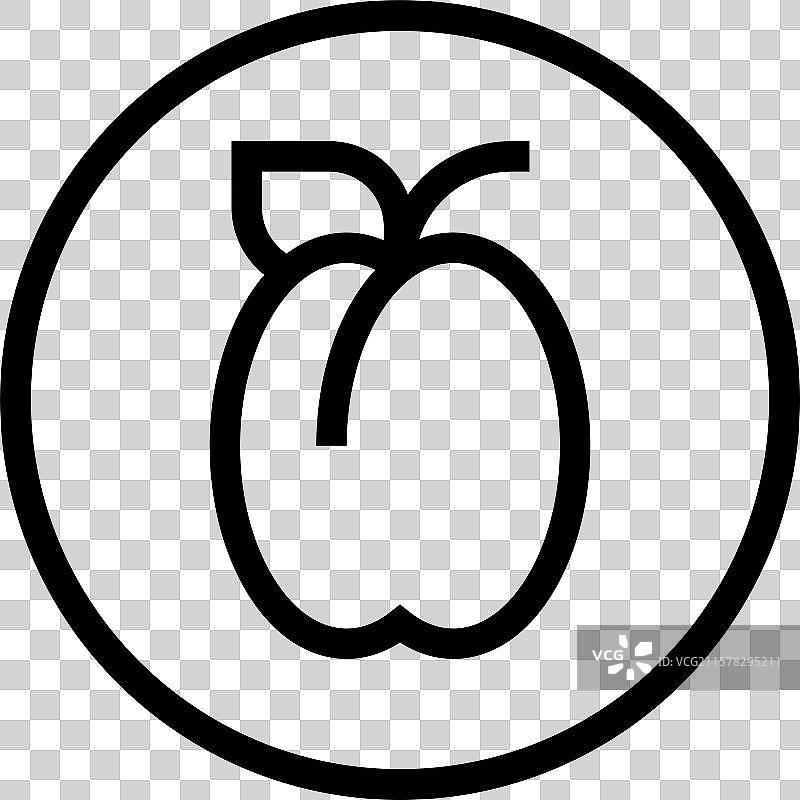 梅子图标设计图片素材