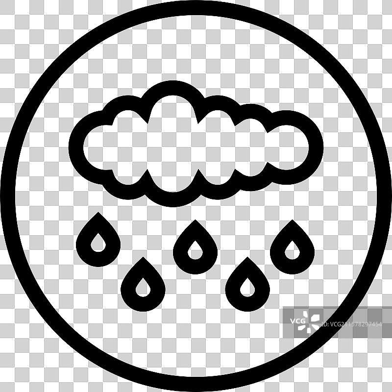 酸雨图标设计图片素材