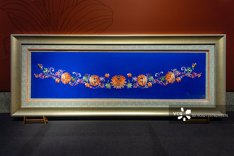 燕京八绝非遗工艺之京绣图片素材