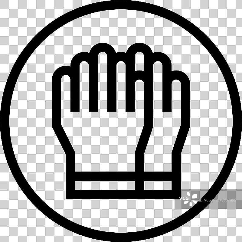 橡胶手套图标设计图片素材