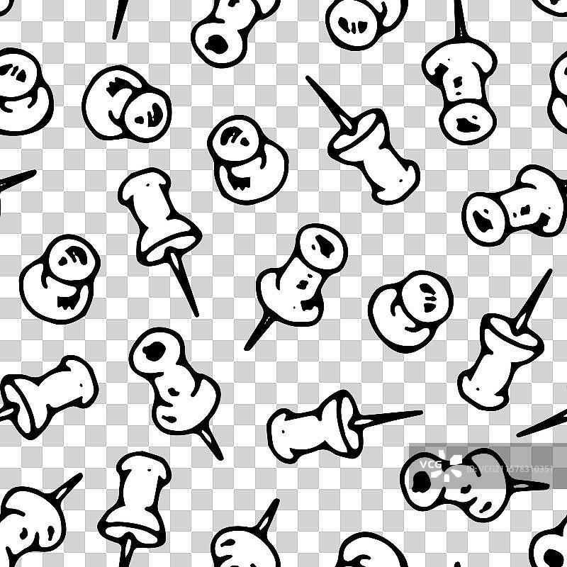 黑白手绘图片素材