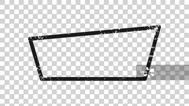 梯形的破旧边框图片素材