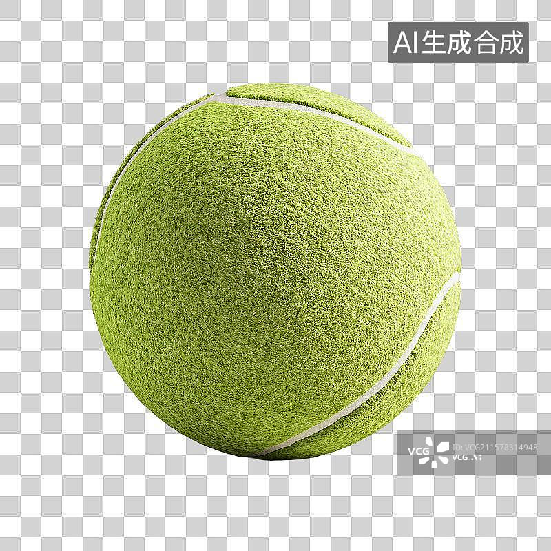 【AI数字艺术】绿色网球特写图片素材