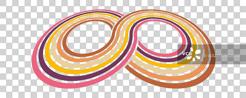 复古风格的彩色线条线性图案图片素材