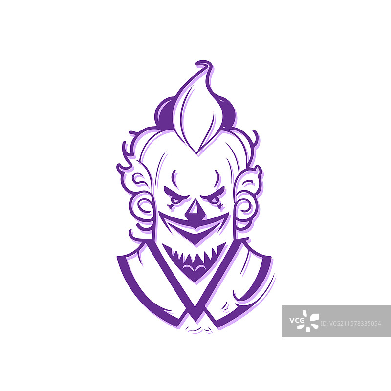 带有邪恶意图的可怕小丑图片素材