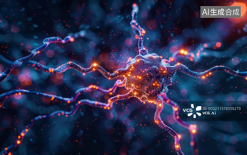 【AI数字艺术】生物科技与医疗主题商业背景图片素材