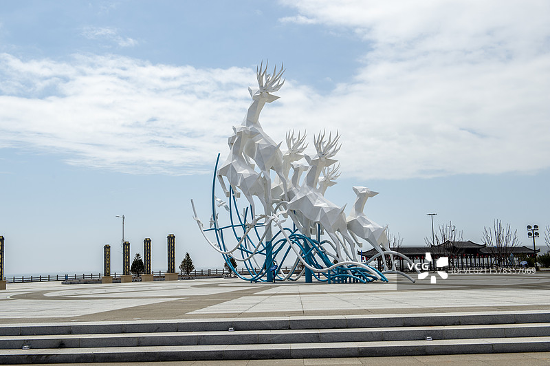 中国海岛辽宁丹东大鹿岛图片素材