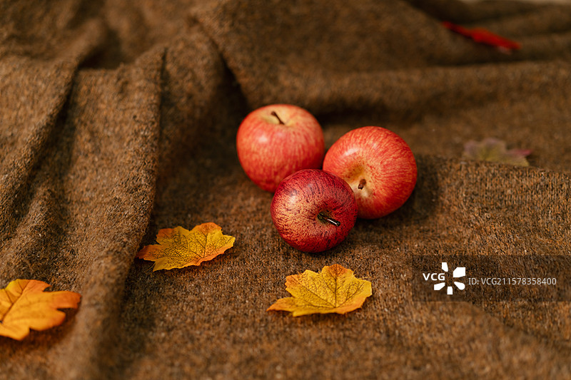 苹果成熟丰收氛围实拍图图片素材