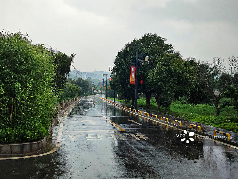 乡村新公路图片素材