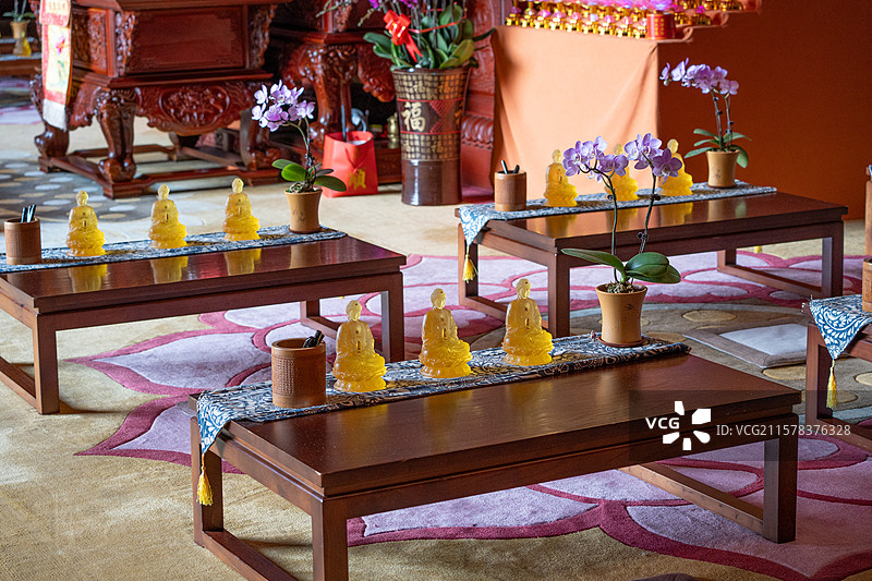 深圳弘法寺礼佛座位图片素材