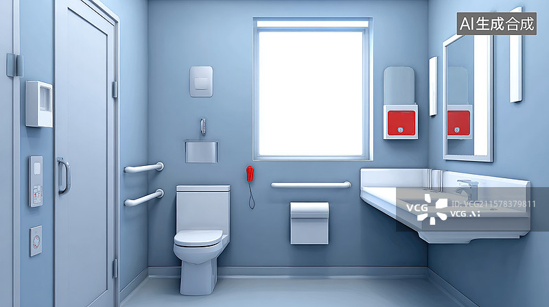 【AI数字艺术】无障碍公共设施图片素材