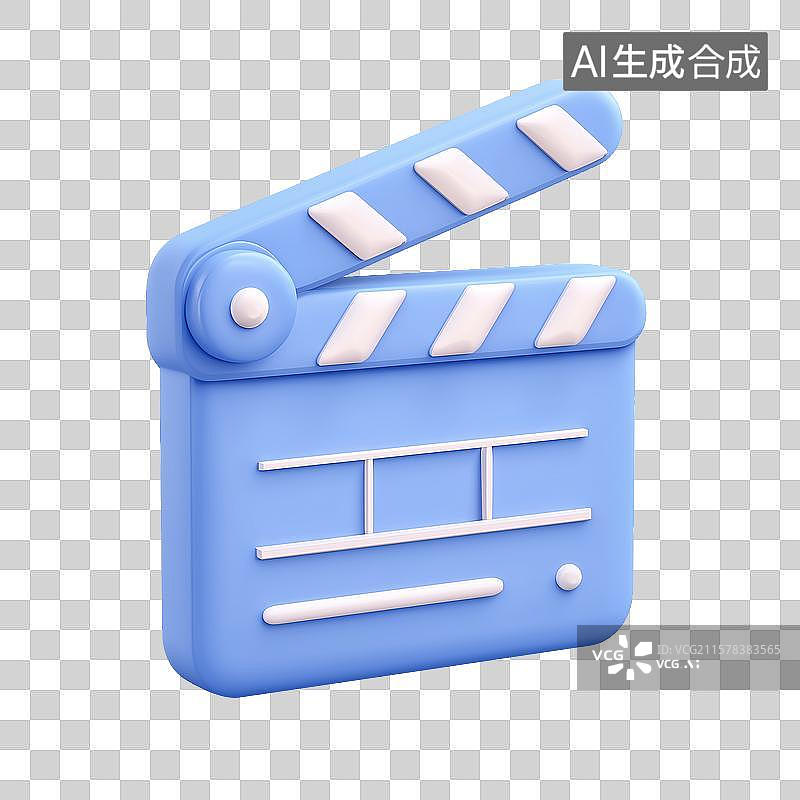 【AI数字艺术】电影拍板图标图片素材