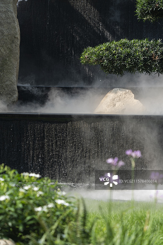 高档别墅住宅园林景观图片素材