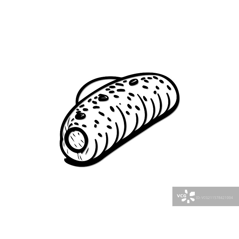 单个卡通风格的饼干涂鸦图片素材