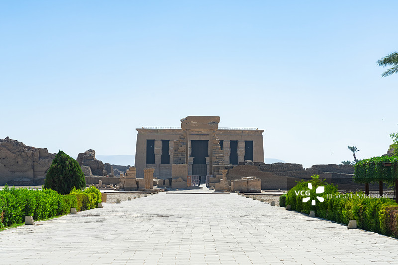 埃及丹达拉哈索尔神庙图片素材