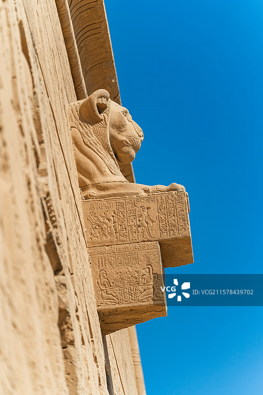 埃及丹达拉哈索尔神庙图片素材