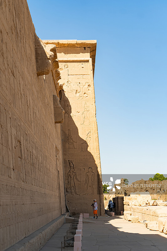 埃及丹达拉哈索尔神庙图片素材