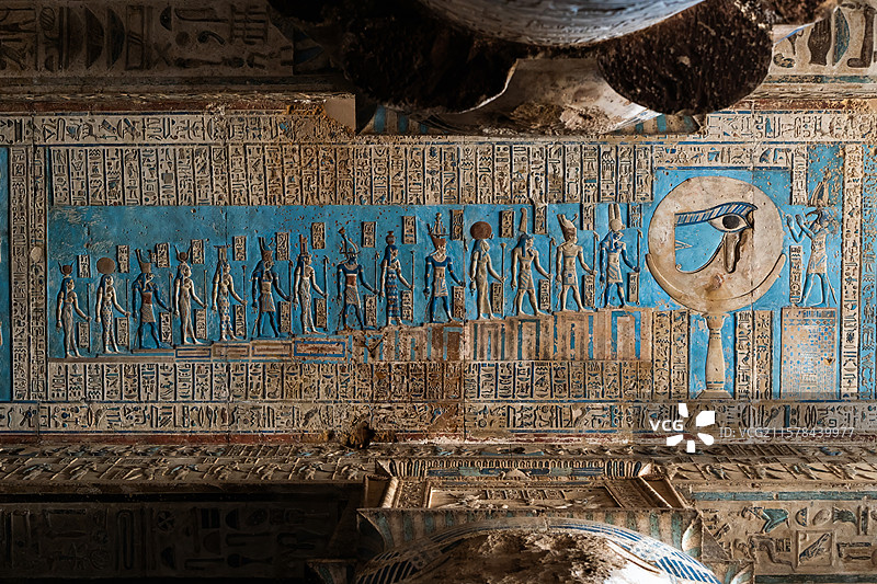 埃及丹达拉哈索尔神庙图片素材