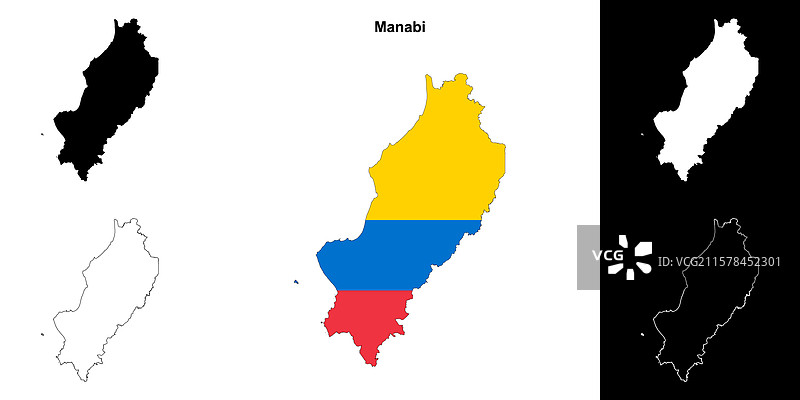 马纳比轮廓地图图片素材