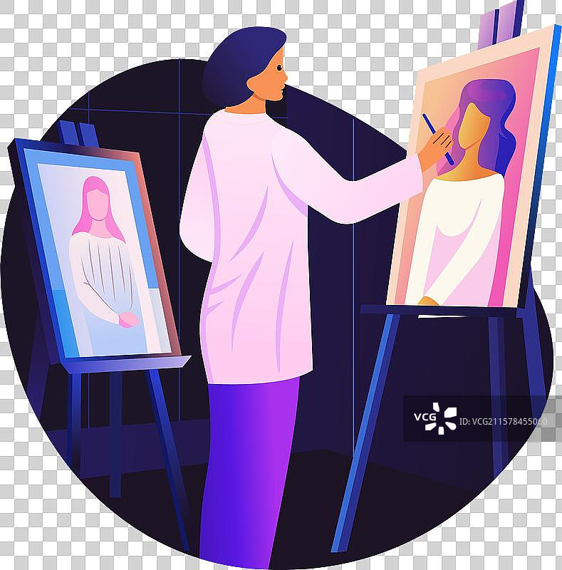 增强现实艺术家图片素材