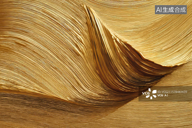 【AI数字艺术】抽象金色纹理绘画艺术图片素材