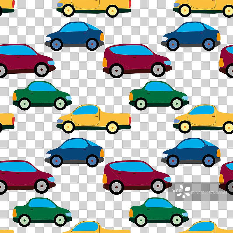 汽车玩具卡通图案 EPS 10图片素材