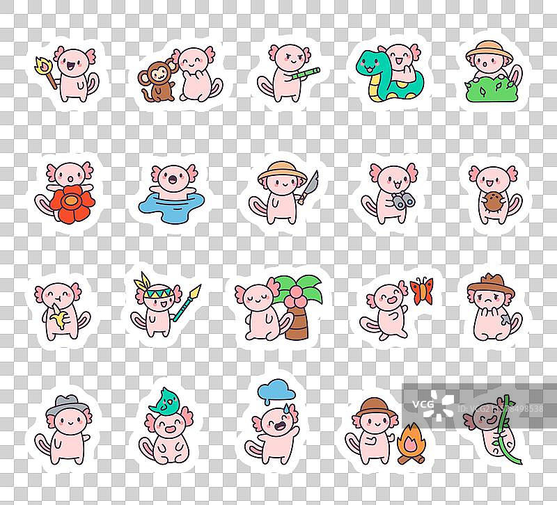 美洲大蜥蜴丛林冒险套装图片素材