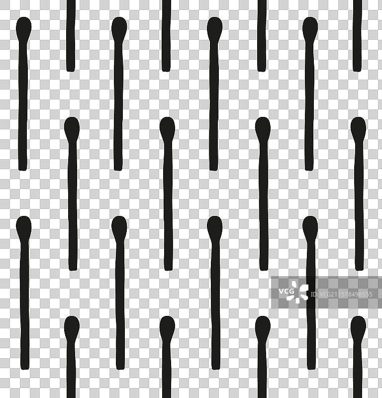火柴剪影的无缝图案图片素材