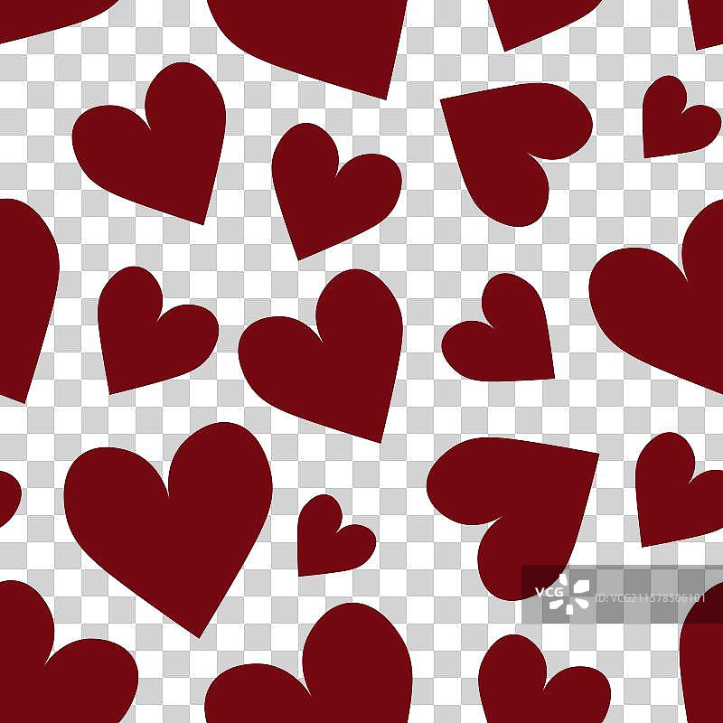 节日红心无缝图案模板图片素材