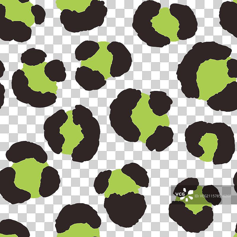 抽象现代豹子无缝动物图案图片素材