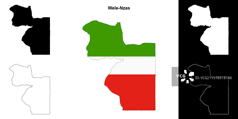wele-nzas 轮廓地图图片素材