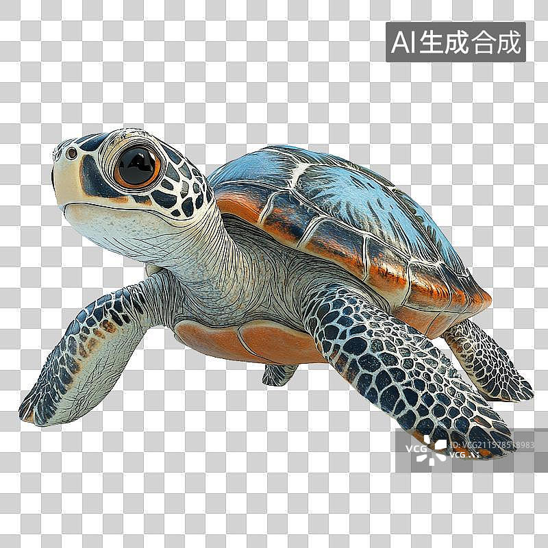 【AI数字艺术】海龟的生动特写图片素材