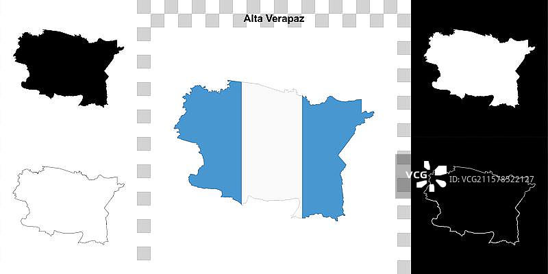 阿尔塔维拉帕斯轮廓地图图片素材