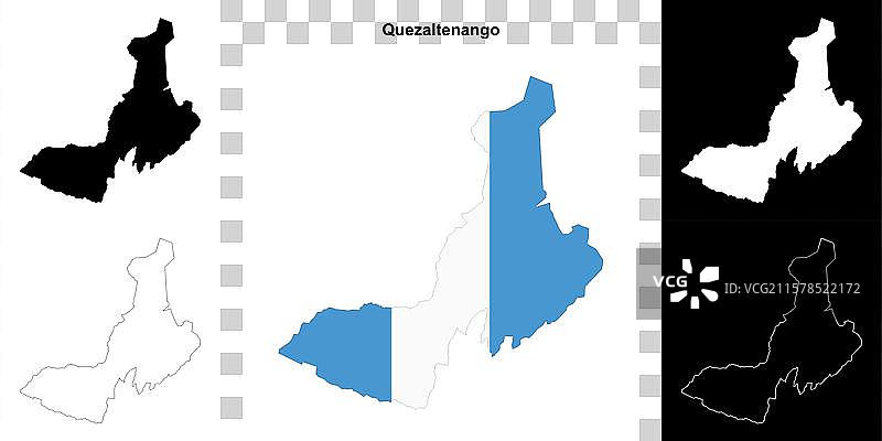 奎萨尔特南戈轮廓地图图片素材