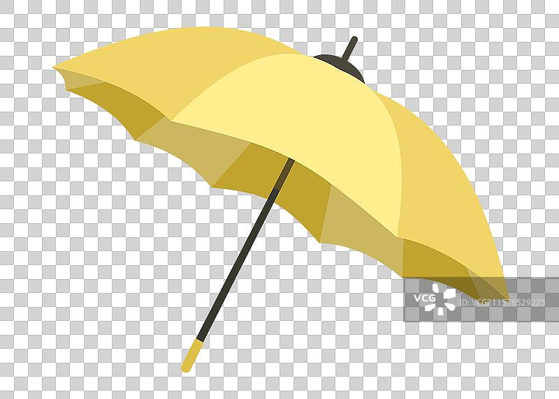 一把黄色雨伞图片素材