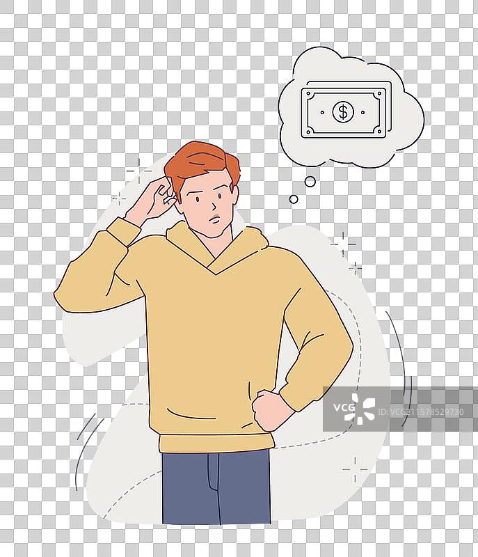 年轻人思考生活方式物品图片素材