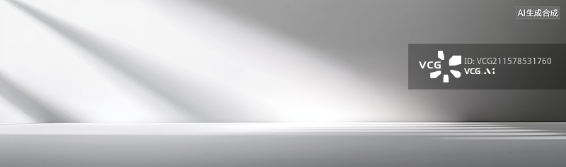 【AI数字艺术】简约光影下的白色桌面图片素材
