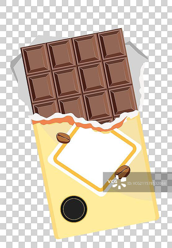 一包打开的巧克力图片素材