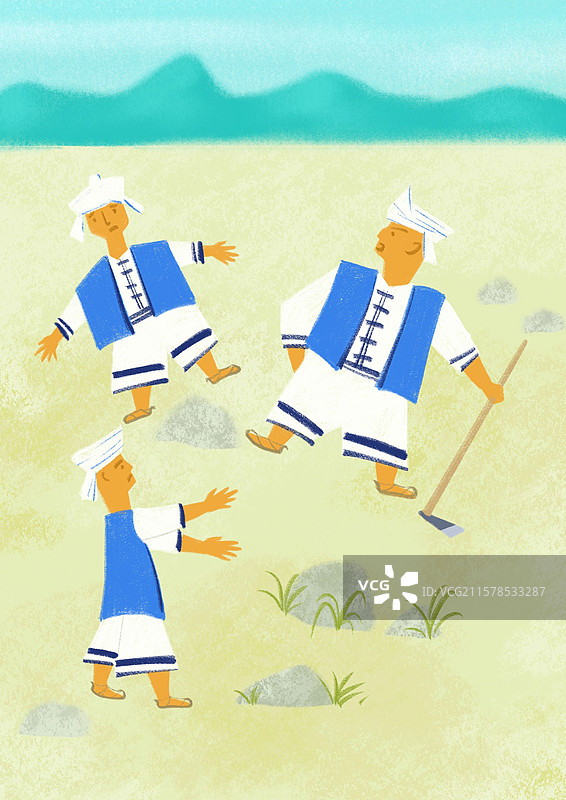 白族农夫图片素材