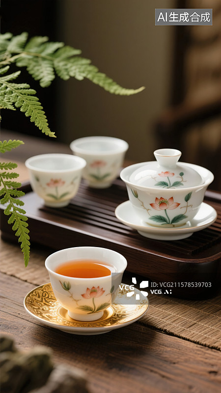 【AI数字艺术】茶，茶叶，茶道，茶具，茶山，茶文化各种合集图片素材