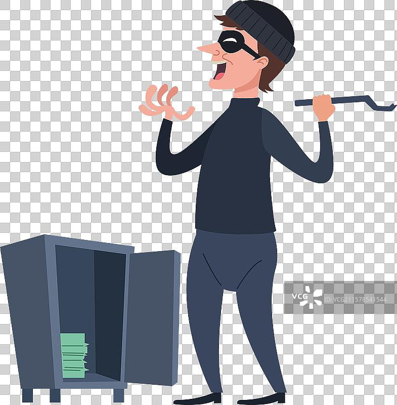 抢劫银行的劫匪携带赃物图片素材