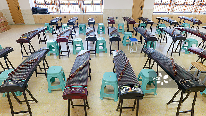 古筝演奏古风乐器图片素材